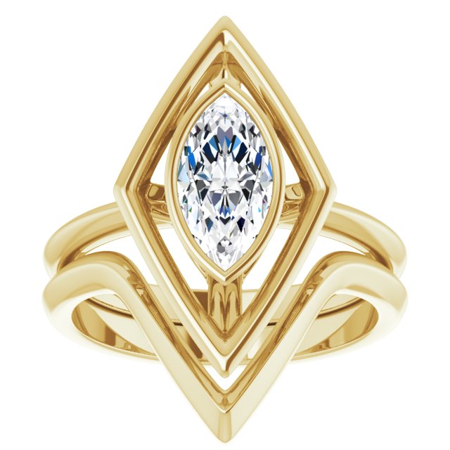 Marquise Statement Engagement Ring