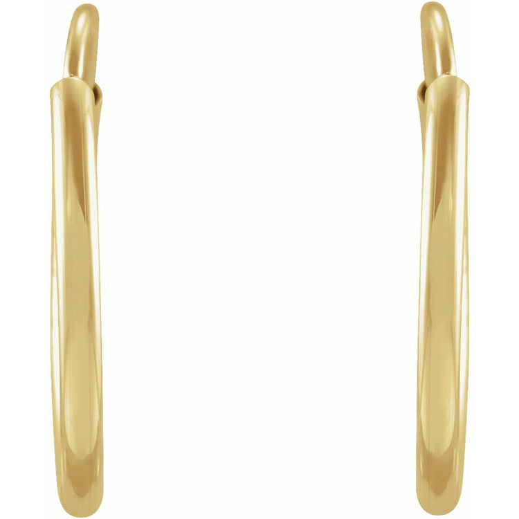 Endless Hoop Gold Earrings