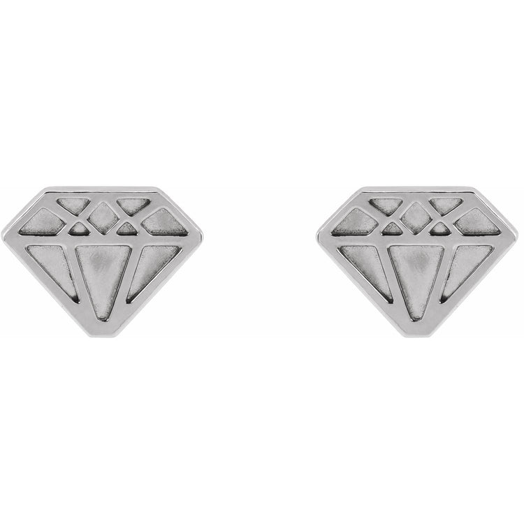 Tiny "Diamond" Themed Earrings