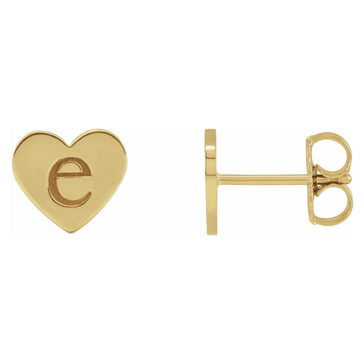 Engravable Heart Earrings