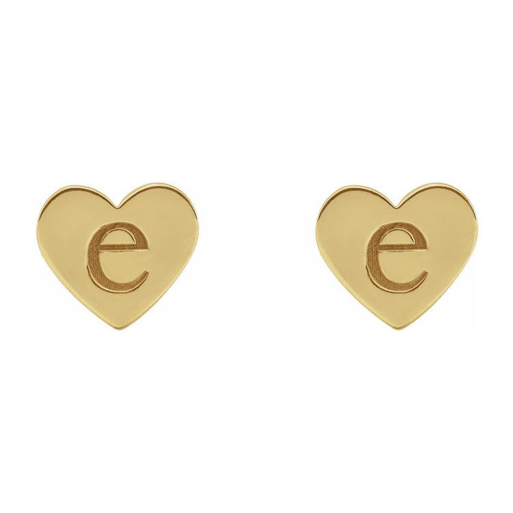 Engravable Heart Earrings