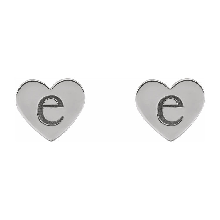 Engravable Heart Earrings