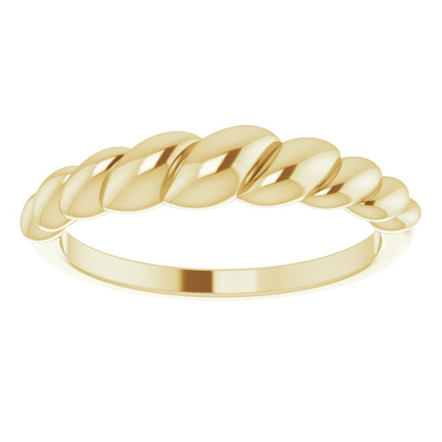 Gold Rope Dome Ring