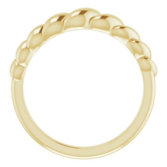 Gold Rope Dome Ring