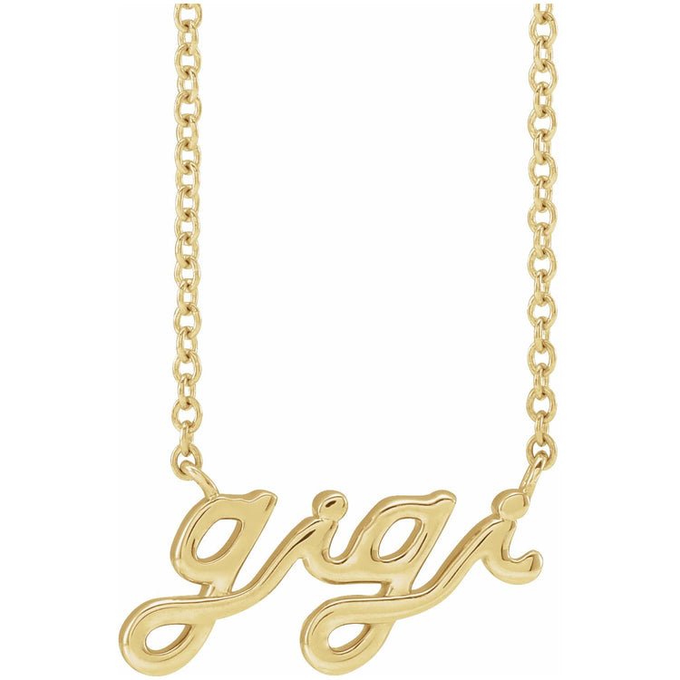 Petite Script Gigi Necklace