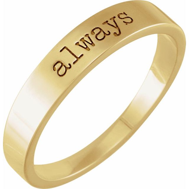 Love Notes "Always" Stackable Ring