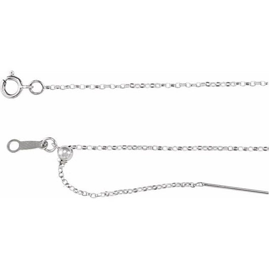 Adjustable Threader Rolo Chain Bracelet