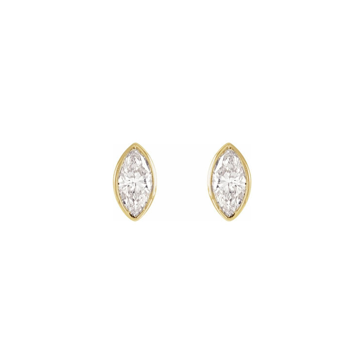 Marquise Diamond Stud Earrings